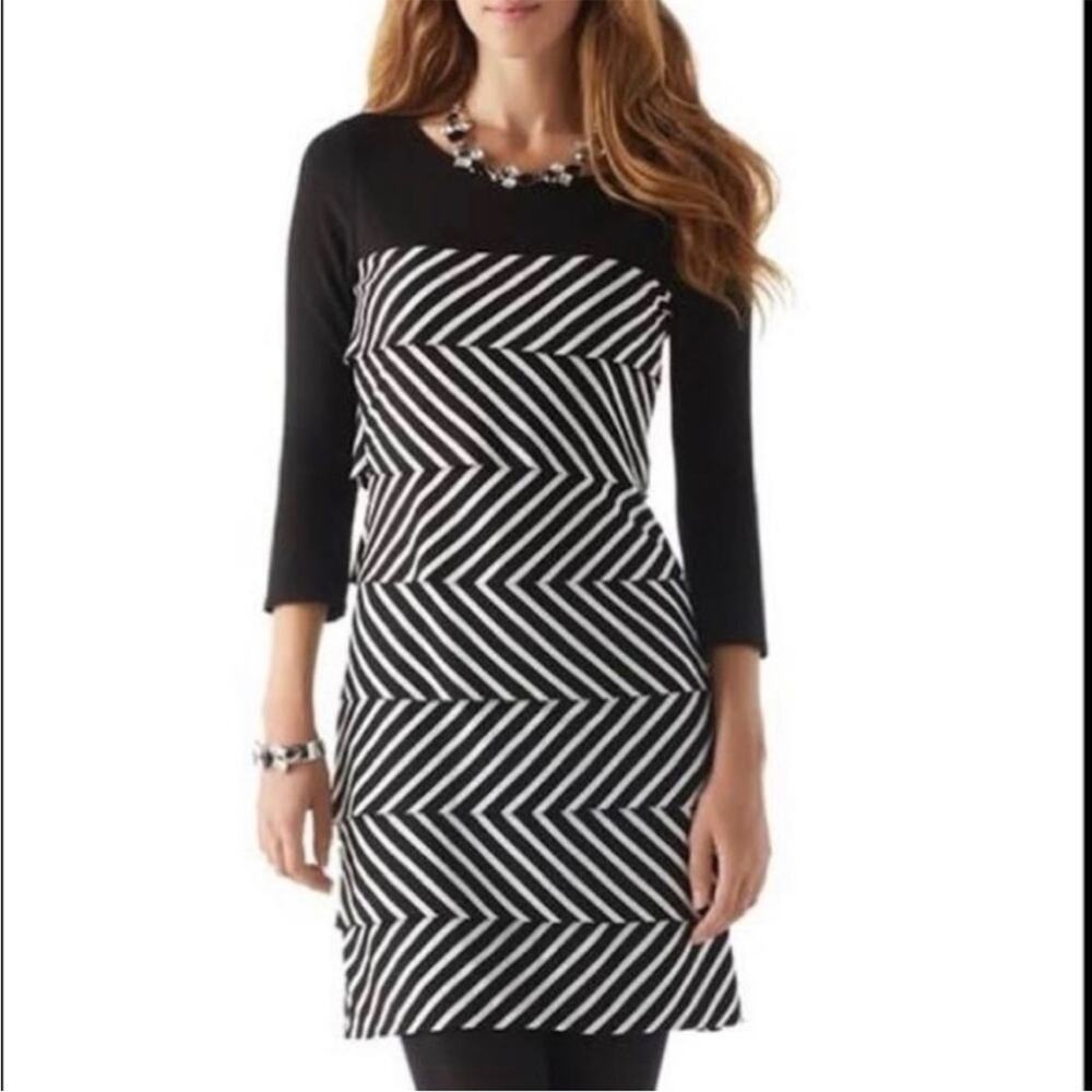 White House Black Market Tiered Jersey Dress XS